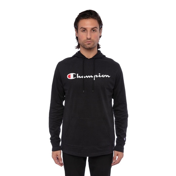 New Champion Men's Black Long Sleeve Hoodie - Picture 2 of 13